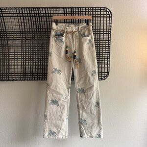 Free people We The Free Geranium Slouchy Straight Jeans
